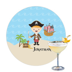 Pirate Scene Printed Drink Topper (Personalized)