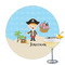 Pirate Scene Drink Topper - Large - Single with Drink