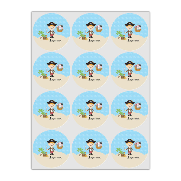 Pirate Scene Drink Topper - Small - Set of 12