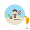 Pirate Scene Drink Topper - Small - Single with Drink