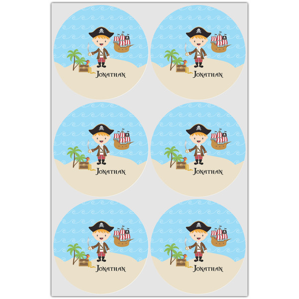 Pirate Scene Drink Topper - XLarge - Set of 6