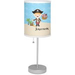 Pirate Scene 7" Drum Lamp with Shade Linen (Personalized)