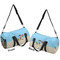 Pirate Scene Duffle bag small front and back sides