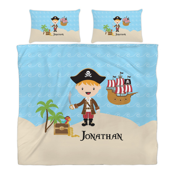 Pirate Scene Duvet Cover Set - King - Alt Approval