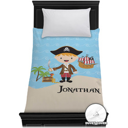 Pirate Scene Duvet Cover - Twin XL (Personalized)