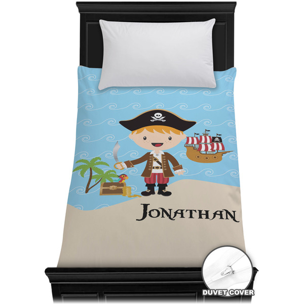 Custom Pirate Scene Duvet Cover - Twin XL (Personalized)