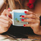 Pirate Scene Espresso Cup - 6oz (Double Shot) LIFESTYLE (Woman hands cropped)