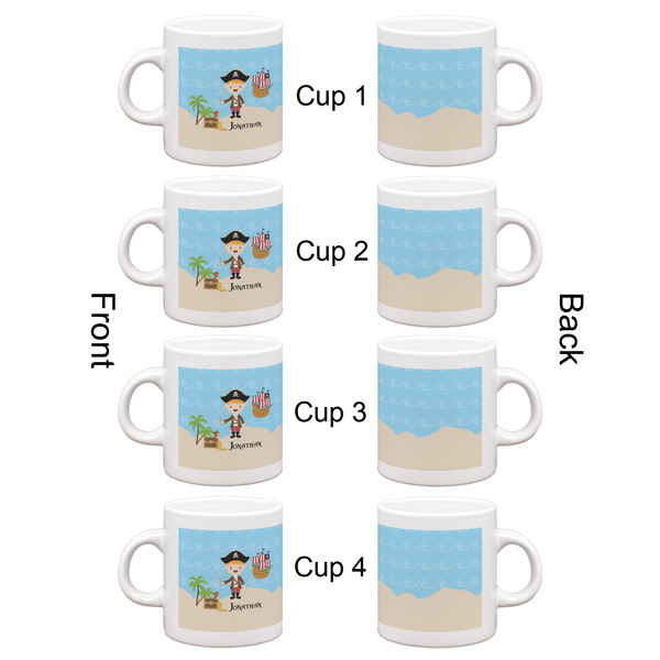 Pirate Scene Espresso Cup Set of 4 - Apvl