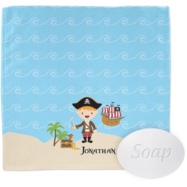 Custom Pirate Scene Washcloth (Personalized)