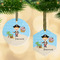 Pirate Scene Frosted Glass Ornament - MAIN PARENT