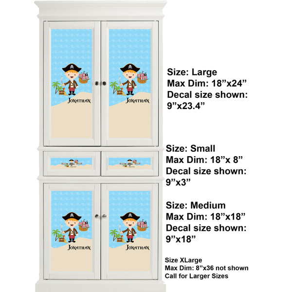 Personalized Pirate Full Cabinet (Show Sizes)