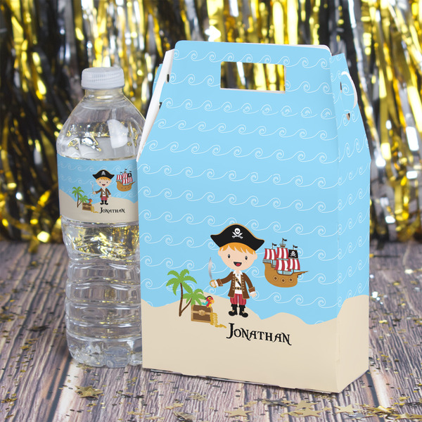 Pirate Scene Gable Favor Box - In Context