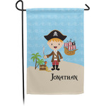 Pirate Scene Small Garden Flag - Single Sided w/ Name or Text