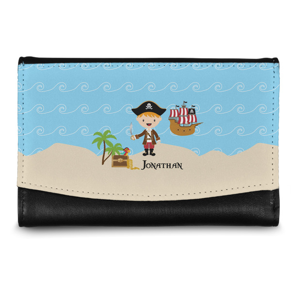 Custom Pirate Scene Genuine Leather Women's Wallet - Small (Personalized)