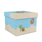 Pirate Scene Gift Boxes with Lid - Canvas Wrapped - Medium - Front/Main