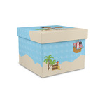 Pirate Scene Gift Box with Lid - Canvas Wrapped - Small (Personalized)