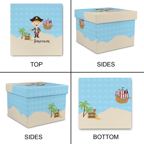 Pirate Scene Gift Boxes with Lid - Canvas Wrapped - XX-Large - Approval
