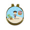 Pirate Scene Golf Ball Marker - Hat Clip - Gold