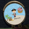 Pirate Scene Golf Ball Marker Hat Clip - Gold - Close Up