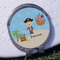 Pirate Scene Golf Ball Marker Hat Clip - Silver - Front