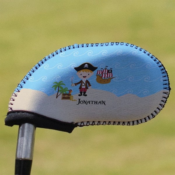 Custom Pirate Scene Golf Club Iron Cover (Personalized)