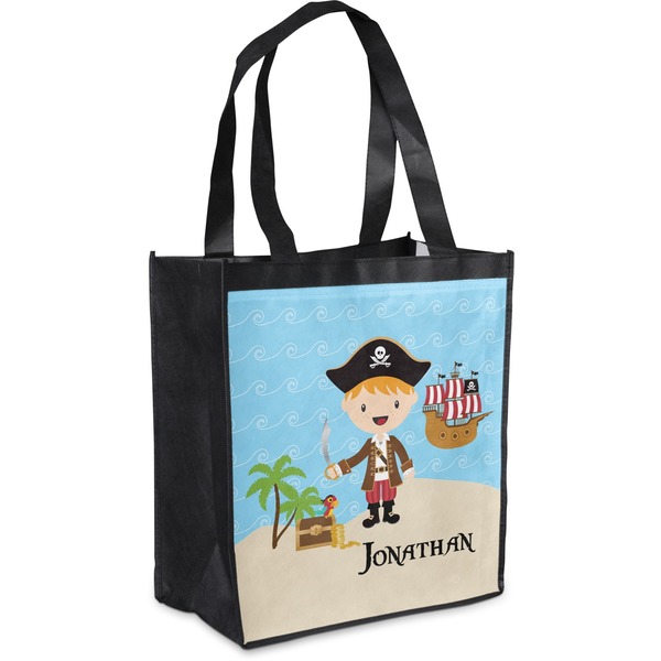 Custom Pirate Scene Grocery Bag (Personalized)