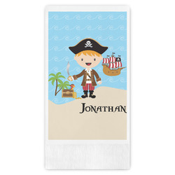 Pirate Scene Guest Napkins - Full Color - Embossed Edge (Personalized)