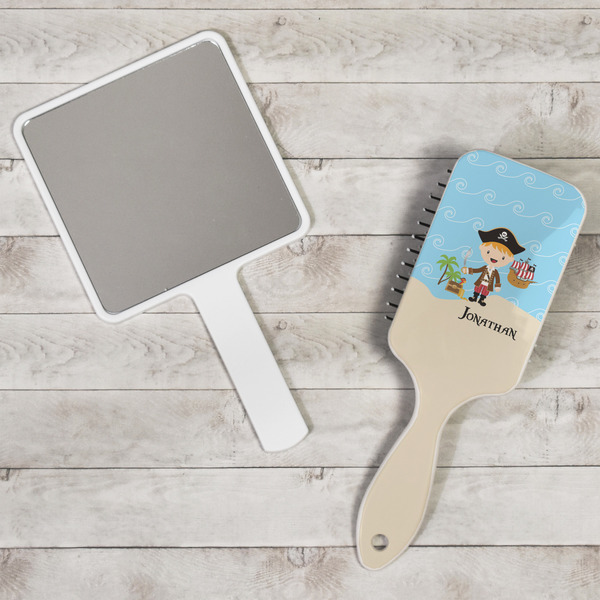 Pirate Scene Hair Brush - In Context