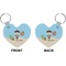 Personalized Pirate Heart Keychain (Front + Back)
