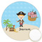 Pirate Scene Icing Circle - Large - Front