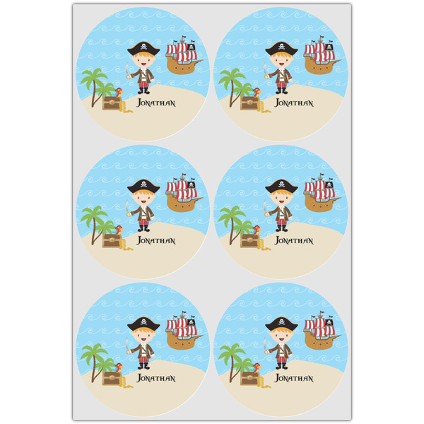 Pirate Scene Icing Circle - Large - Set of 6