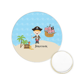 Pirate Scene Printed Cookie Topper - 1.25" (Personalized)