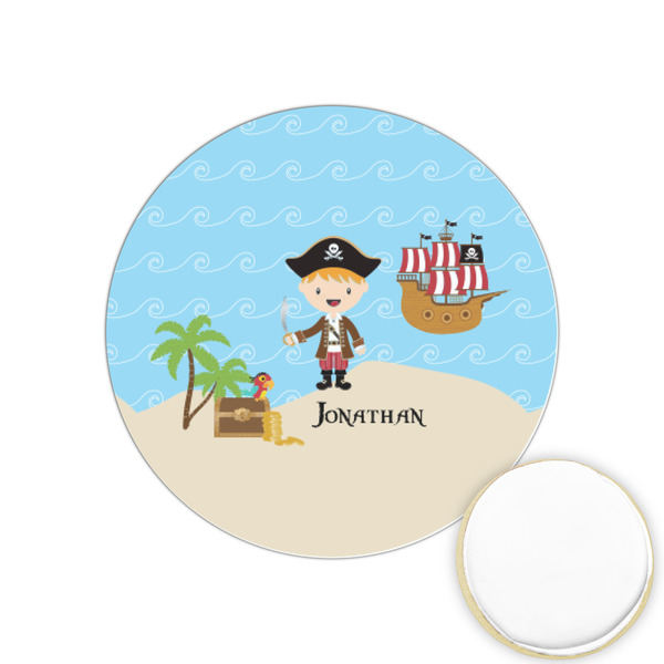 Custom Pirate Scene Printed Cookie Topper - 1.25" (Personalized)