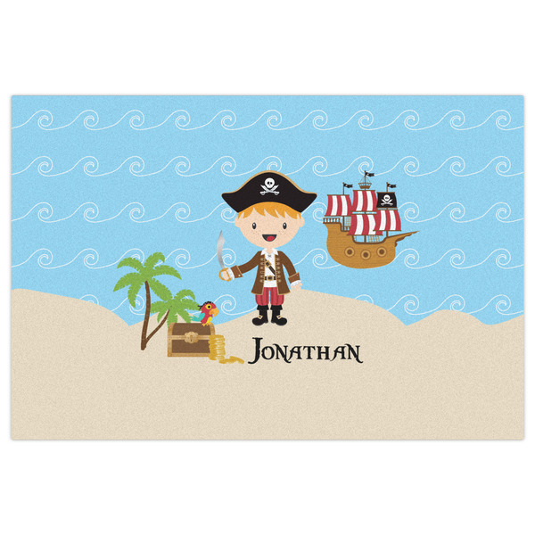 Pirate Scene Indoor / Outdoor Rug - 4'x6' - Front Flat