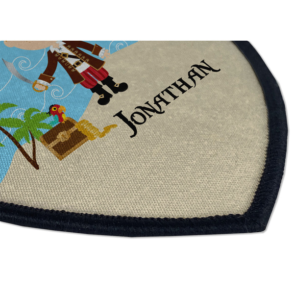Pirate Scene Iron on Shield 3 Detail