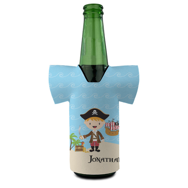 Pirate Scene Jersey Bottle Cooler - FRONT (on bottle)