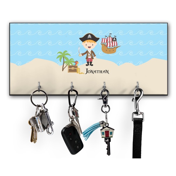 Custom Pirate Scene Key Hanger w/ 4 Hooks w/ Name or Text