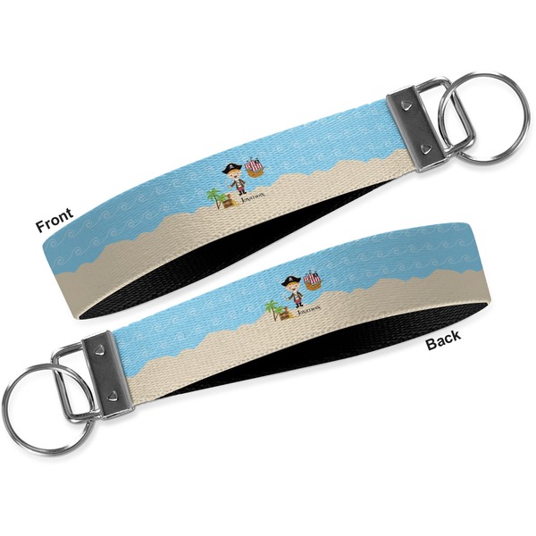 Pirate Scene Key-chain - Metal and Nylon - Front and Back
