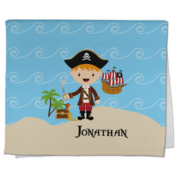 Pirate Scene Kitchen Towel - Poly Cotton w/ Name or Text