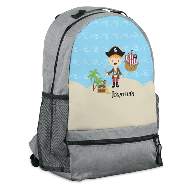Custom Pirate Scene Backpack - Grey (Personalized)