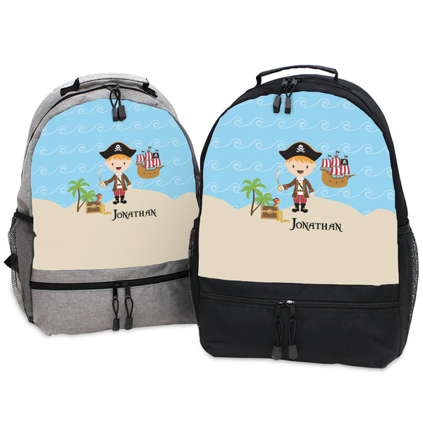 Pirate Scene Large Backpacks - Both
