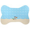 Pirate Scene Bone Shaped Dog Food Mat (Personalized)