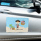 Pirate Scene Large Rectangle Car Magnets- In Context