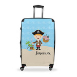 Pirate Scene Suitcase - 28" Large - Checked w/ Name or Text