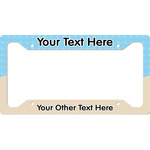 Pirate Scene License Plate Frame - Style A (Personalized)