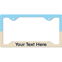 Pirate Scene License Plate Frame - Style C (Personalized)