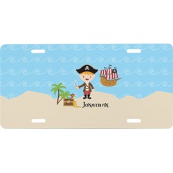 Pirate Scene Front License Plate (Personalized)