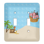 Pirate Scene Light Switch Cover (2 Toggle Plate)