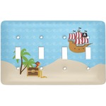 Pirate Scene Light Switch Cover (4 Toggle Plate)