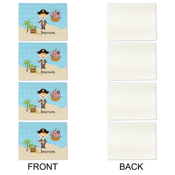 Pirate Scene Linen Placemat - APPROVAL Set of 4 (single sided)